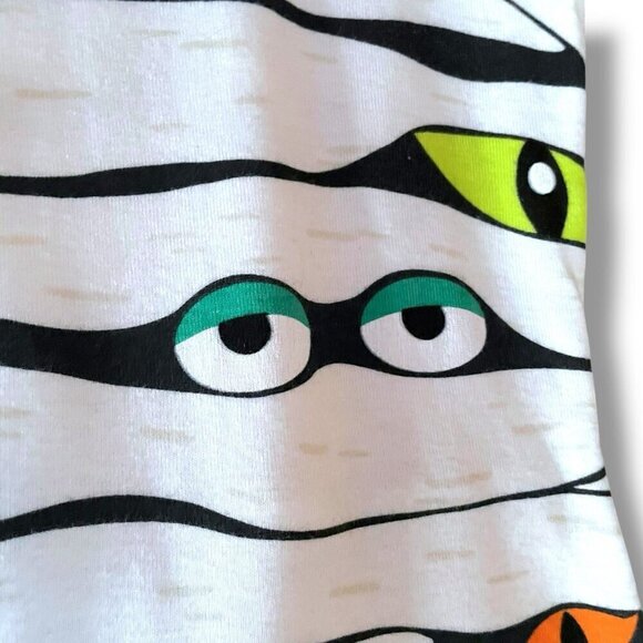 Old Navy Halloween Pajamas Sz Small Matching Family Glow in the Dark Mummy Eyes - Picture 7 of 15